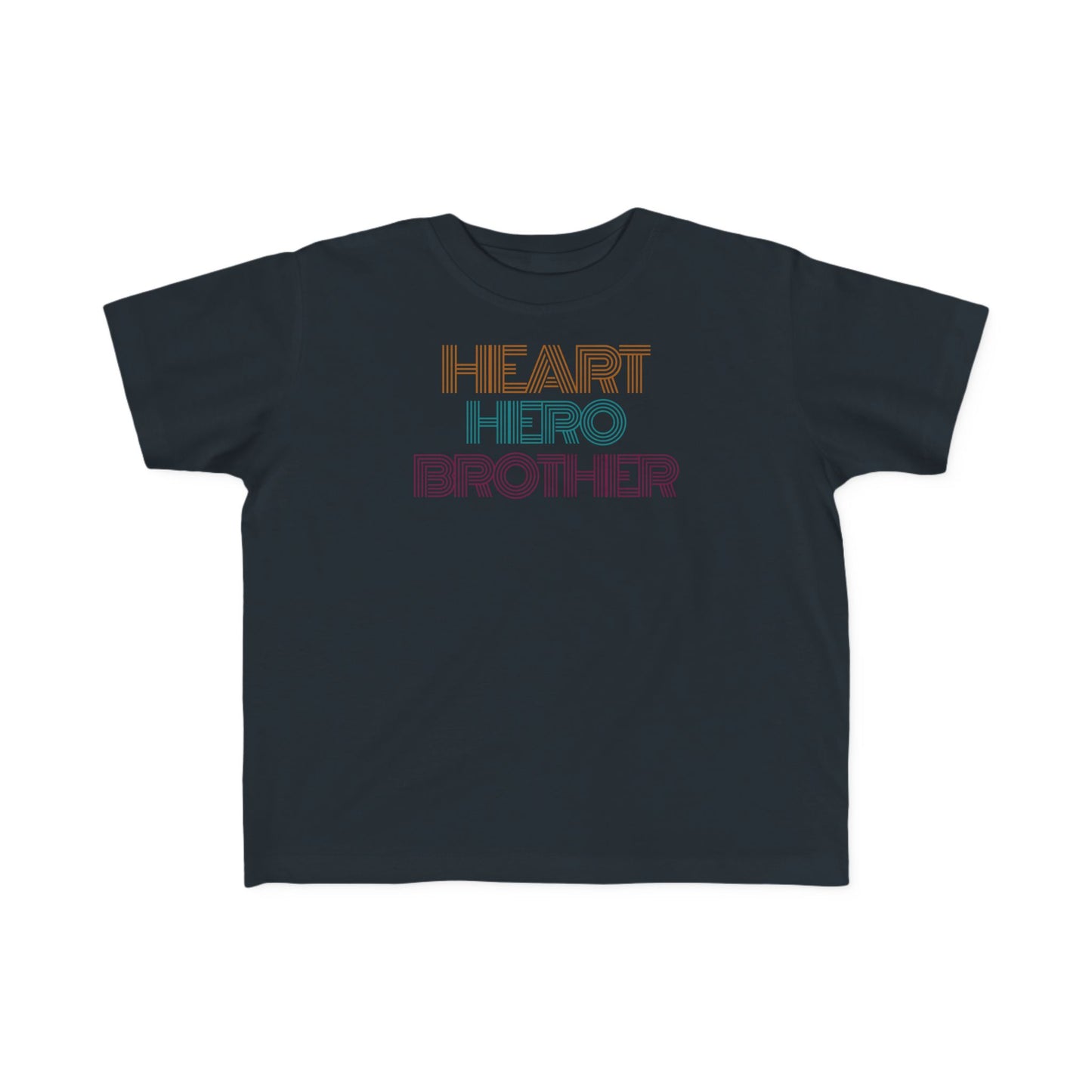Toddler Heart Hero Brother Retro Tee