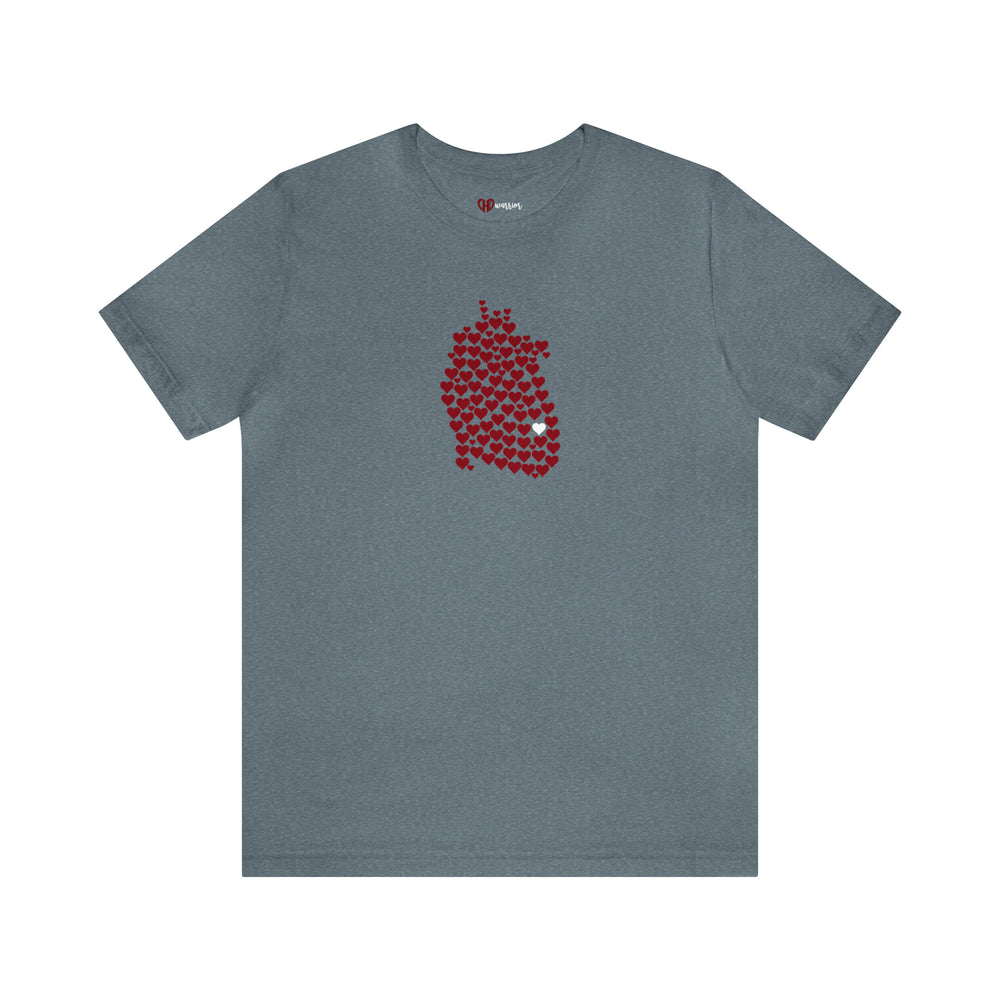 
                  
                    1 in 100 Hearts Tee
                  
                