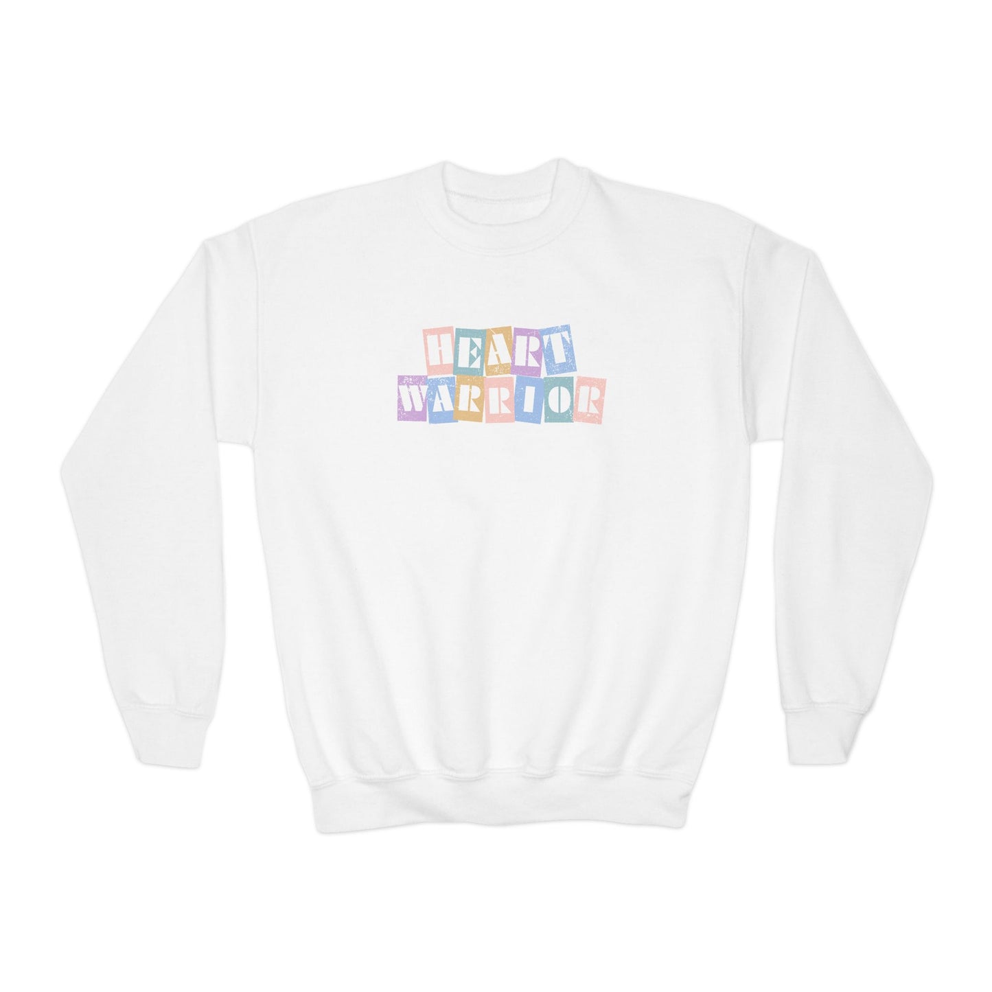 Heart Warrior Vintage Youth Crewneck Sweatshirt
