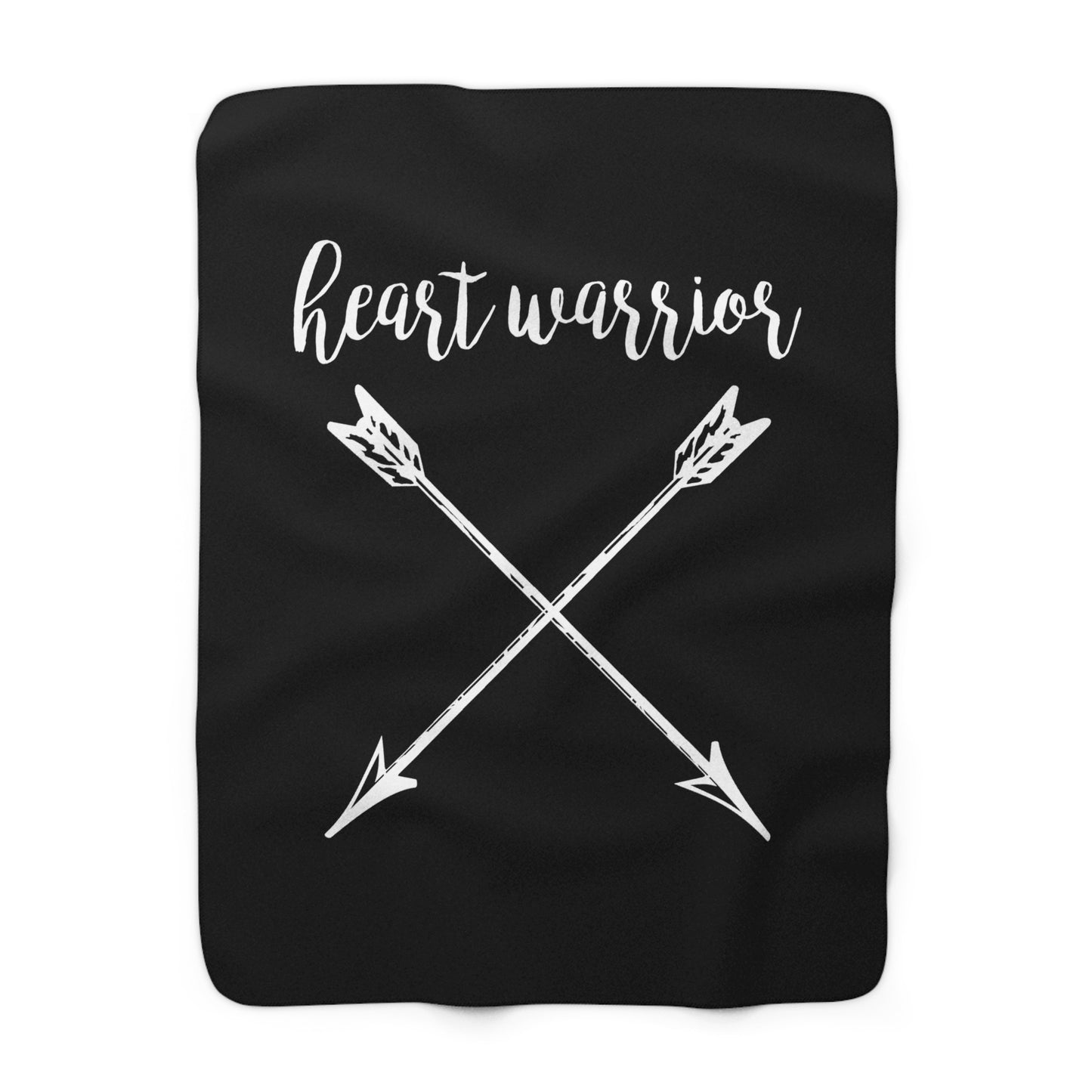 Heart Warrior Sherpa Fleece Blanket