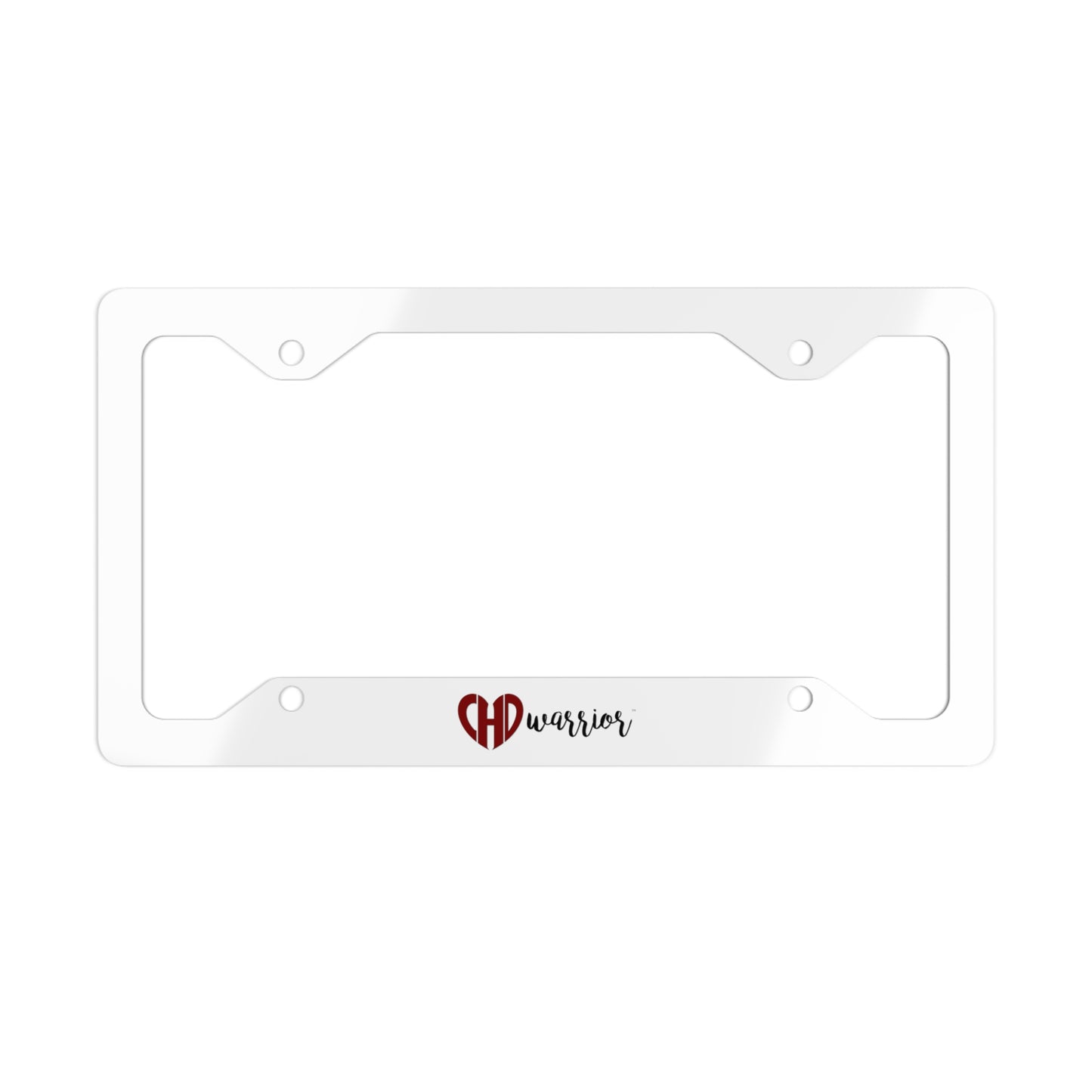 CHD Warrior Logo Metal License Plate Frame
