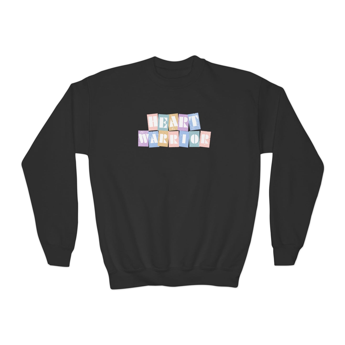 Heart Warrior Vintage Youth Crewneck Sweatshirt
