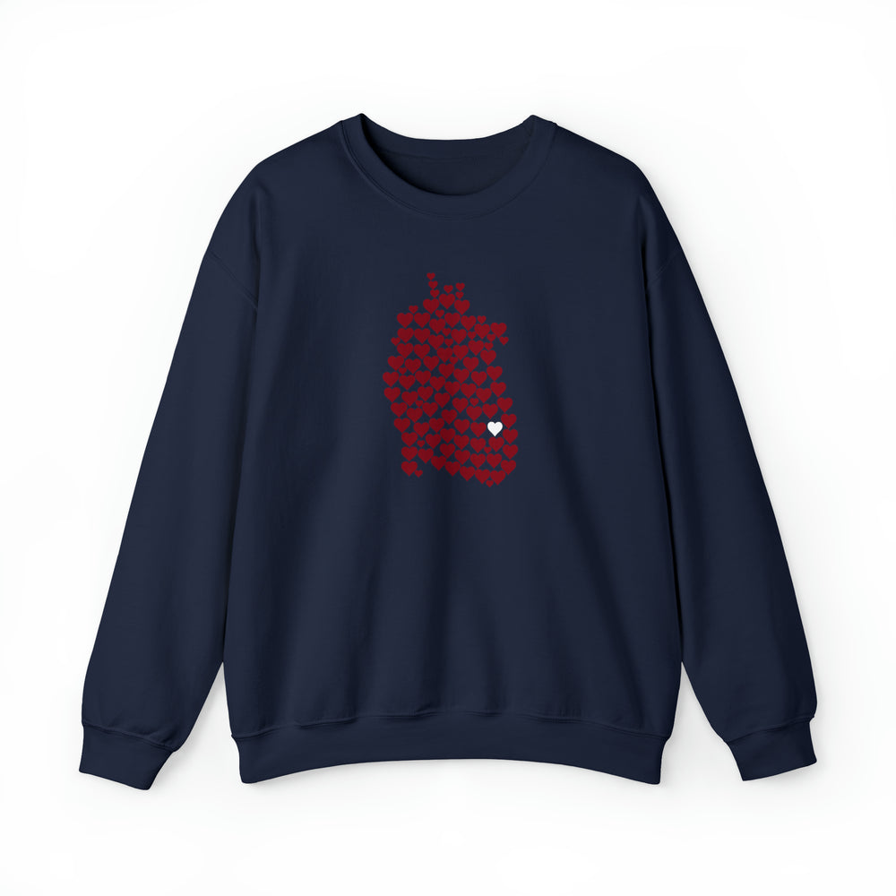 
                  
                    1 in 100 Hearts Crewneck Sweatshirt
                  
                