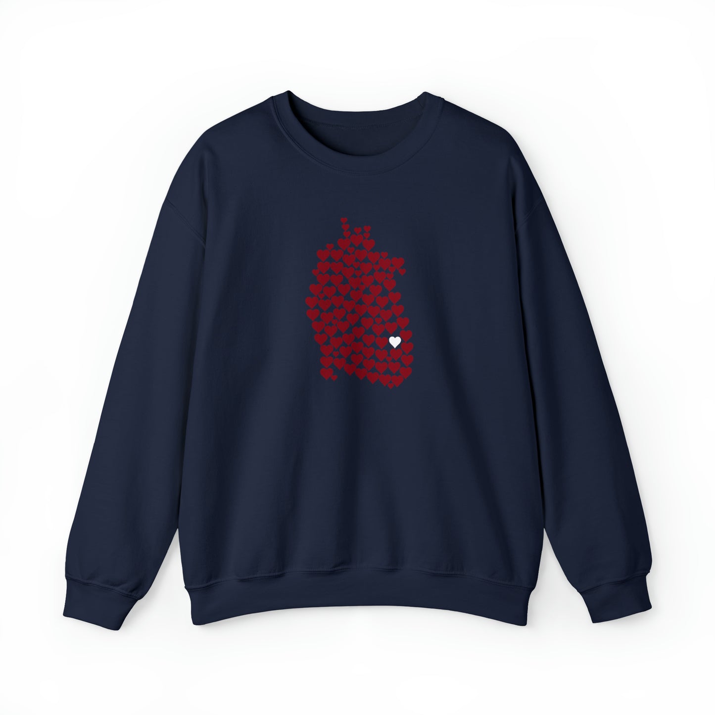 1 in 100 Hearts Crewneck Sweatshirt – CHD warrior