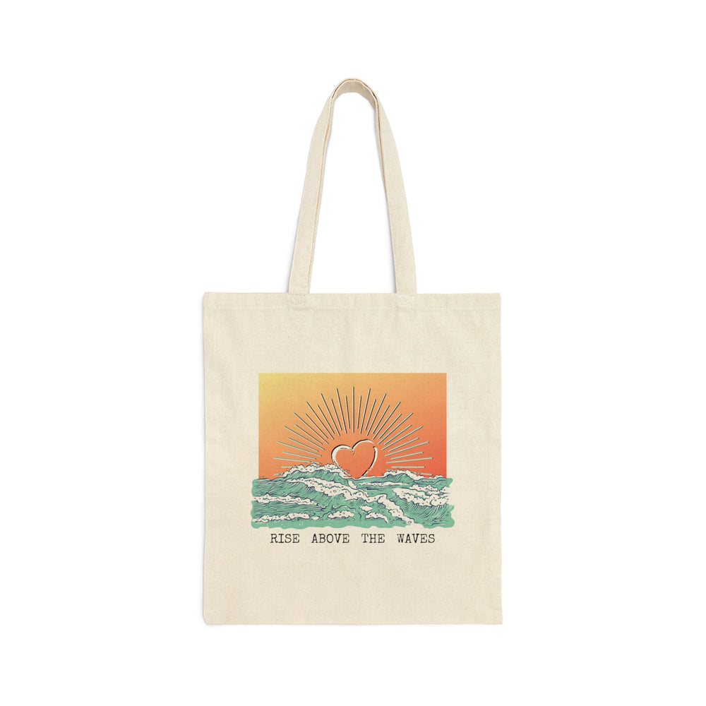 Rise Above the Waves Canvas Tote Bag