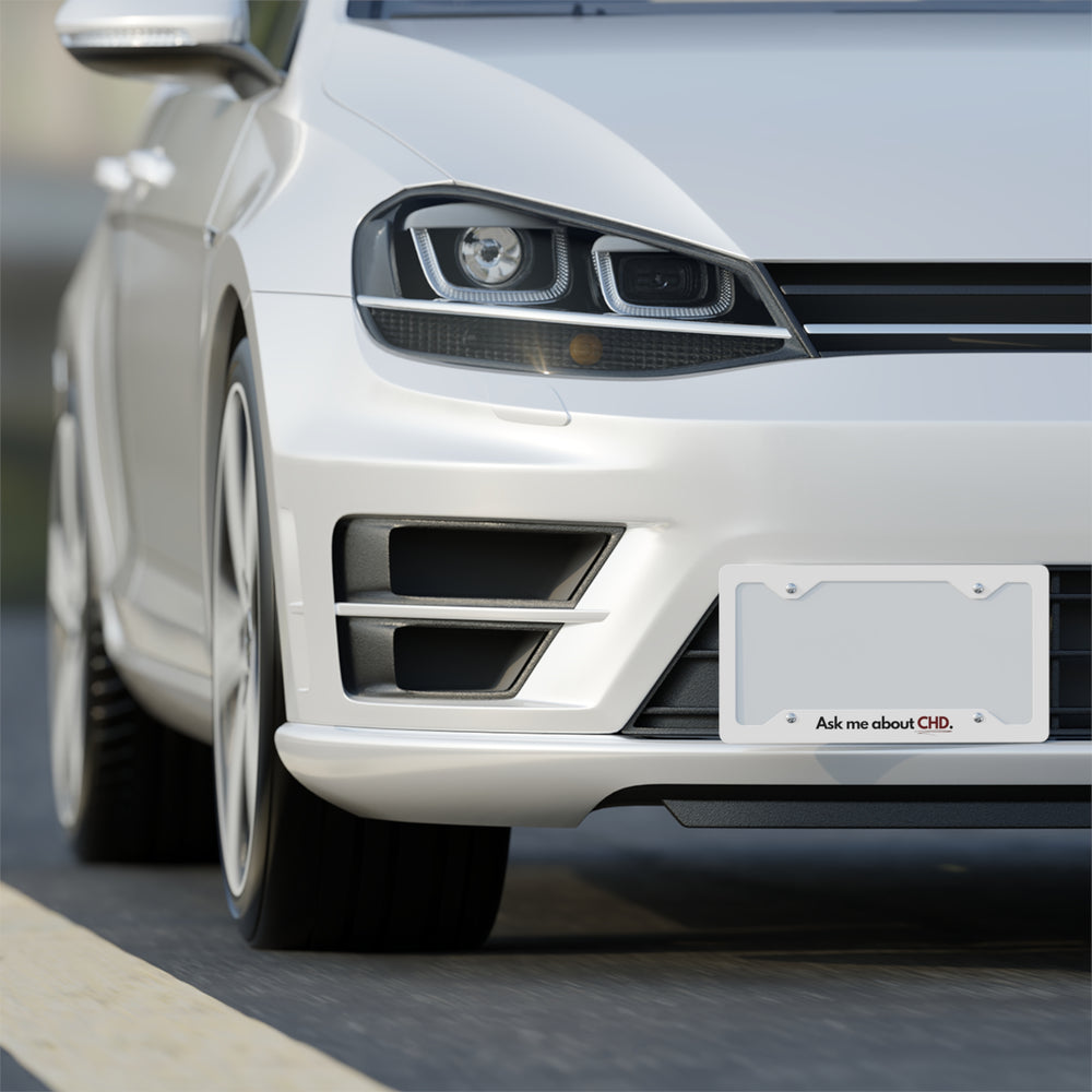 
                  
                    Ask Me About CHD Metal License Plate Frame
                  
                