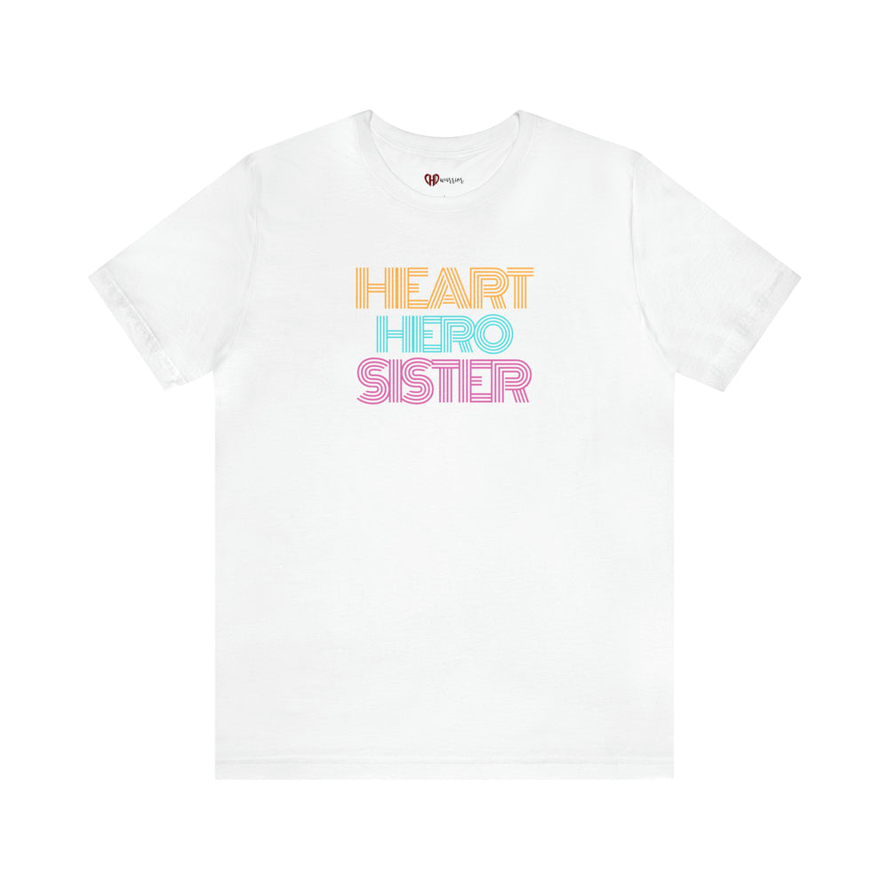 
                  
                    Heart Hero Sister Retro Unisex Tee
                  
                