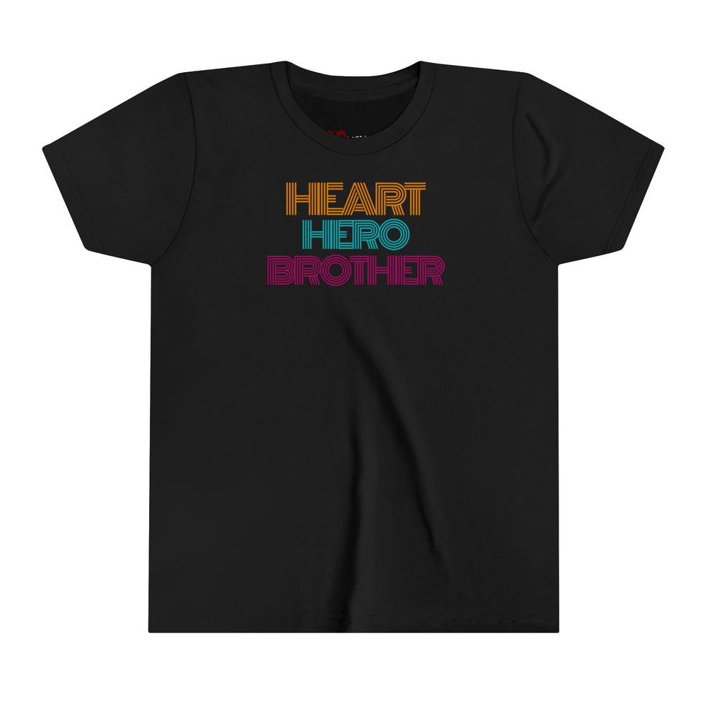 Heart Hero Brother Retro Youth Tee