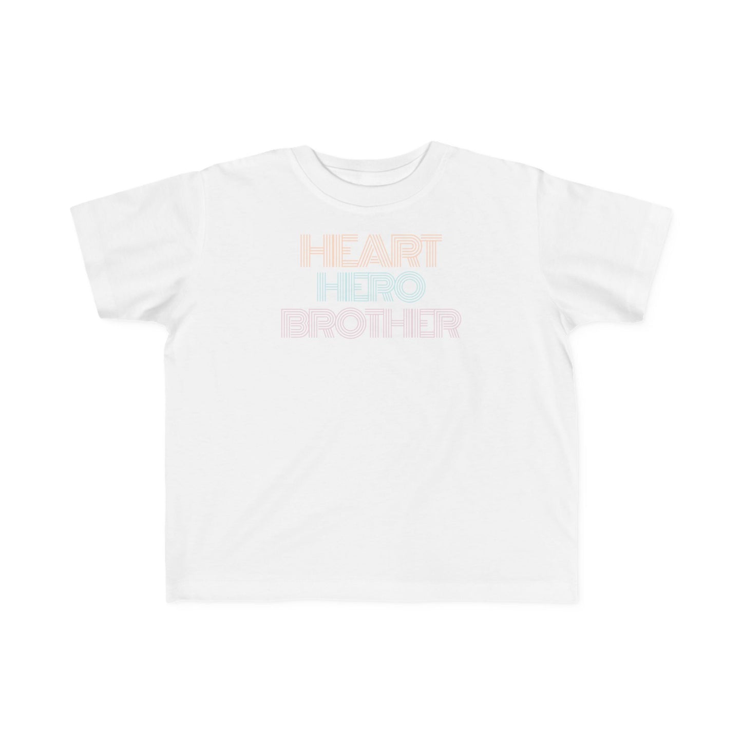 Toddler Heart Hero Brother Retro Tee