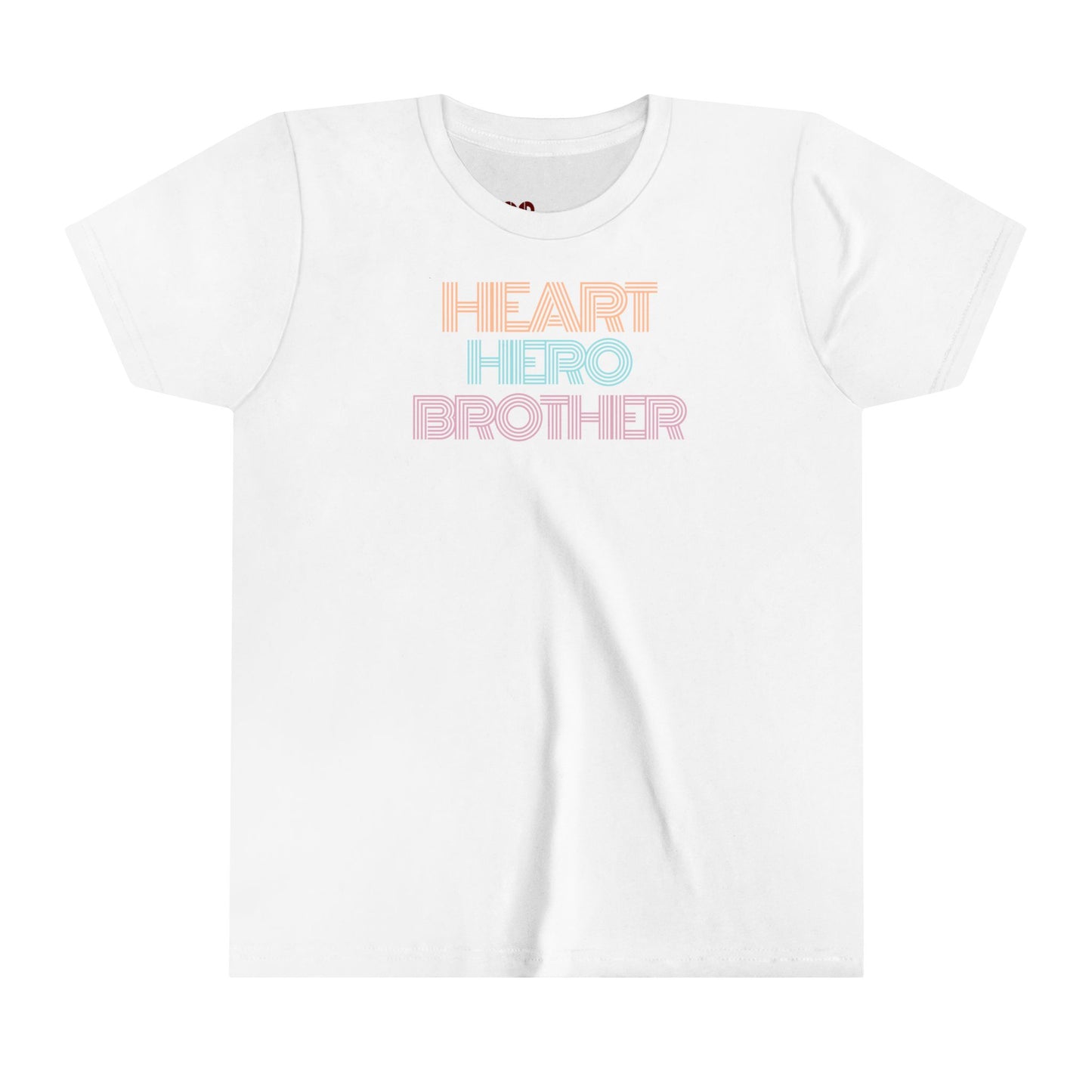 Heart Hero Brother Retro Youth Tee