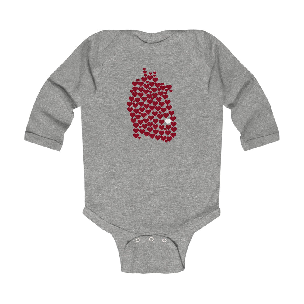 1 in 100 Hearts Long-Sleeve Onesie