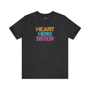 
                  
                    Heart Hero Sister Retro Unisex Tee
                  
                
