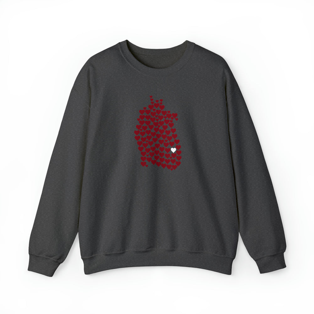 1 in 100 Hearts Crewneck Sweatshirt