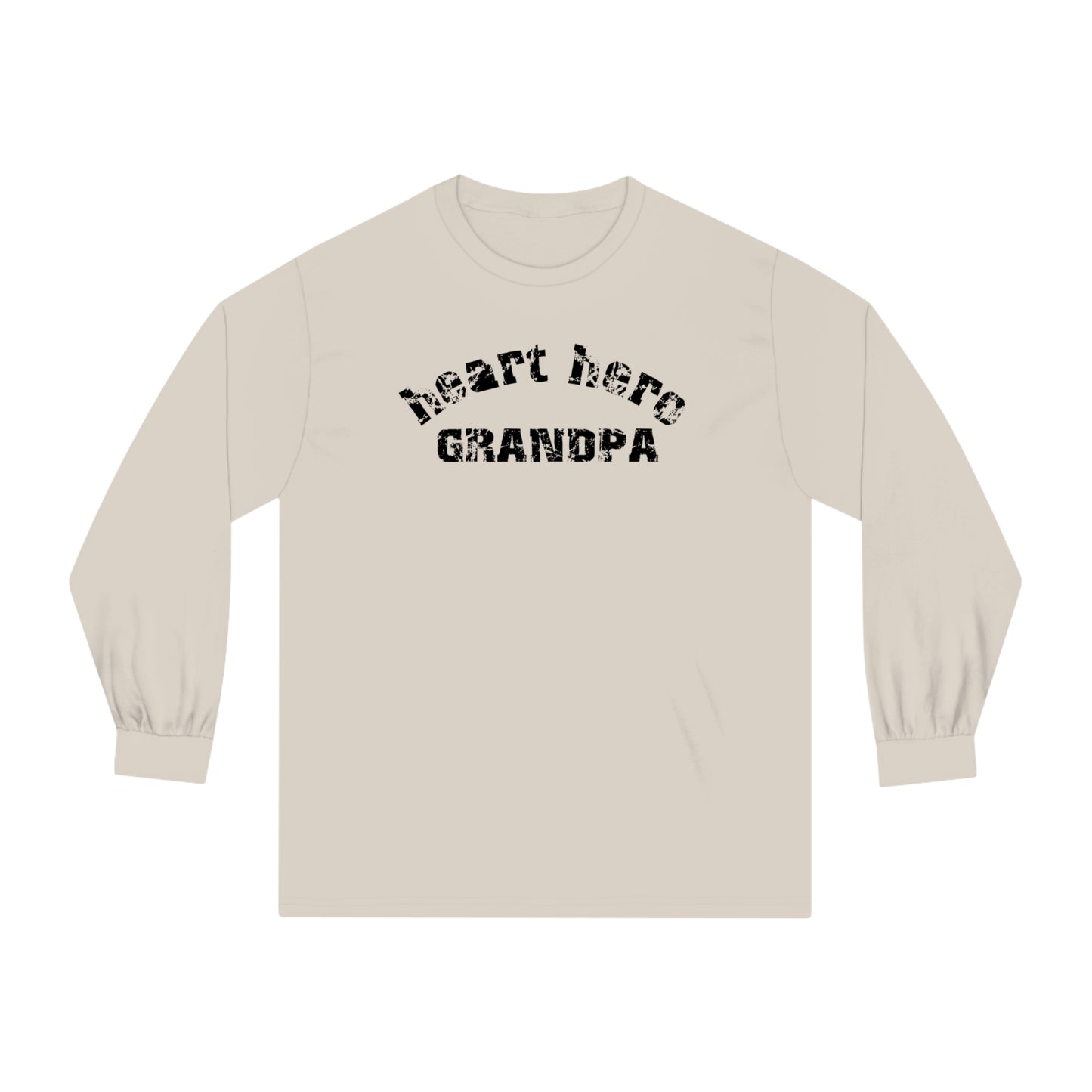 Heart Hero Grandpa Unisex Long Sleeve Tee