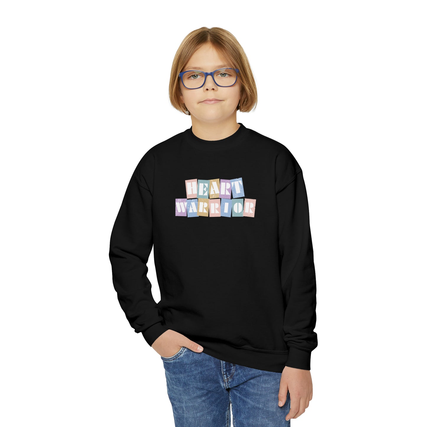 
                  
                    Heart Warrior Vintage Youth Crewneck Sweatshirt
                  
                