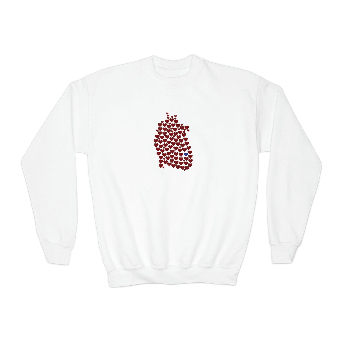 
                  
                    1 in 100 Hearts Youth Crewneck Sweatshirt
                  
                