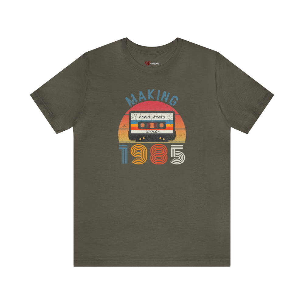 Retro Heart Beats *CUSTOM YEAR* Tee