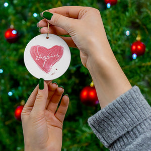 
                  
                    *NEW!* Brushed Heart Ceramic Christmas Ornament
                  
                