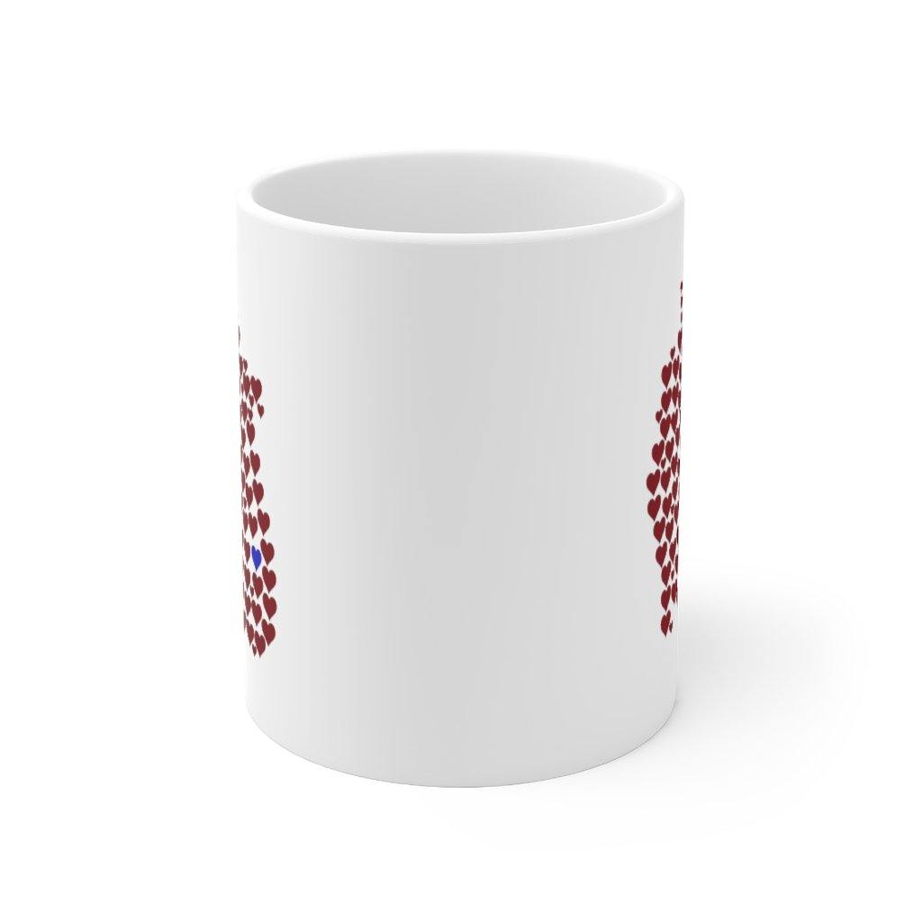 1 in 100 Hearts Mug 11oz - CHD warrior