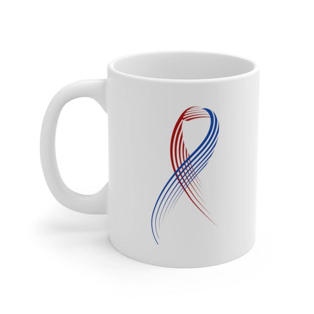 *NEW!* Heart Mom Ribbon Mug 11oz - CHD warrior