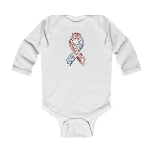 
                  
                    CHD Awareness Ribbon Long-Sleeve Onesie - CHD warrior
                  
                