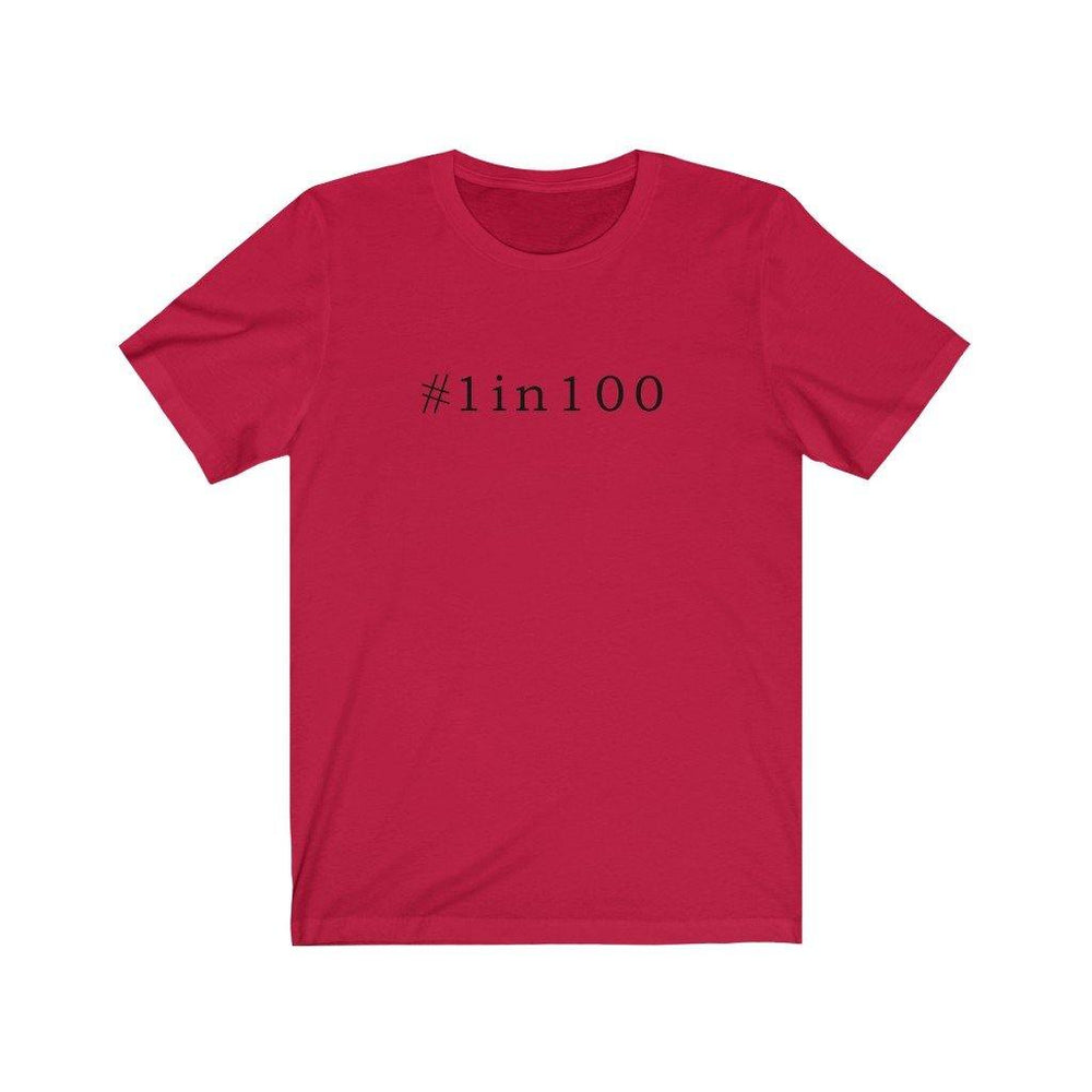 
                  
                    #1in100 Unisex Tee - CHD warrior
                  
                