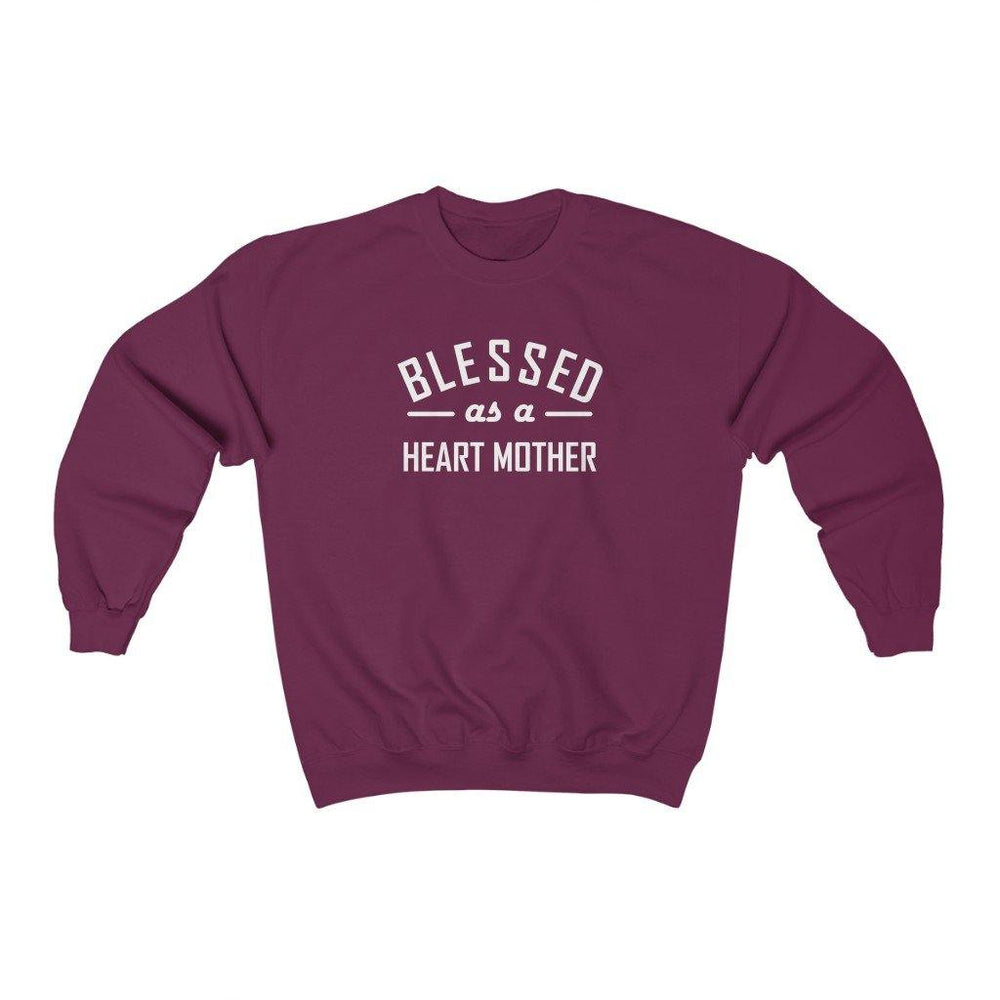 
                  
                    Blessed as a Heart Mother Crewneck Sweatshirt (white text) - CHD warrior
                  
                