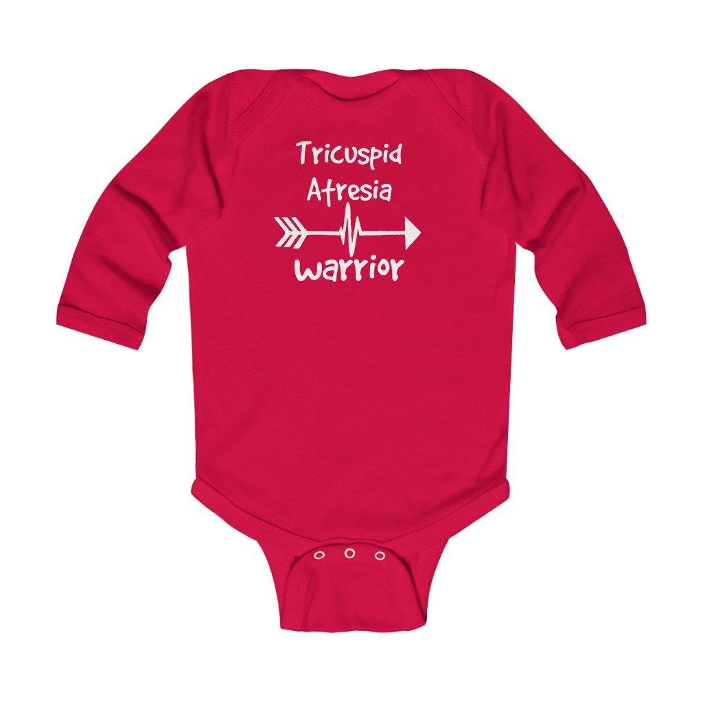 
                  
                    Tricuspid Atresia Warrior Long-Sleeve Onesie - CHD warrior
                  
                