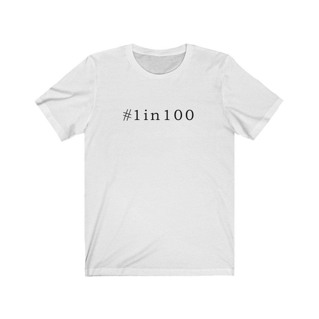 
                  
                    #1in100 Unisex Tee - CHD warrior
                  
                