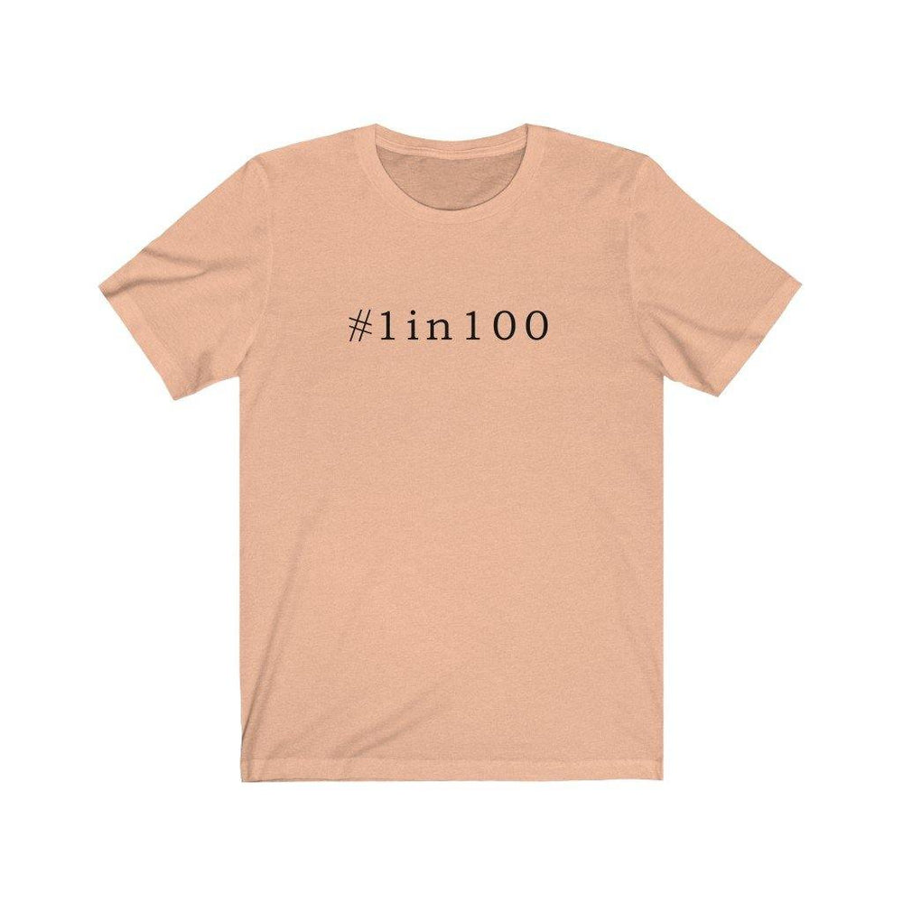 
                  
                    #1in100 Unisex Tee - CHD warrior
                  
                