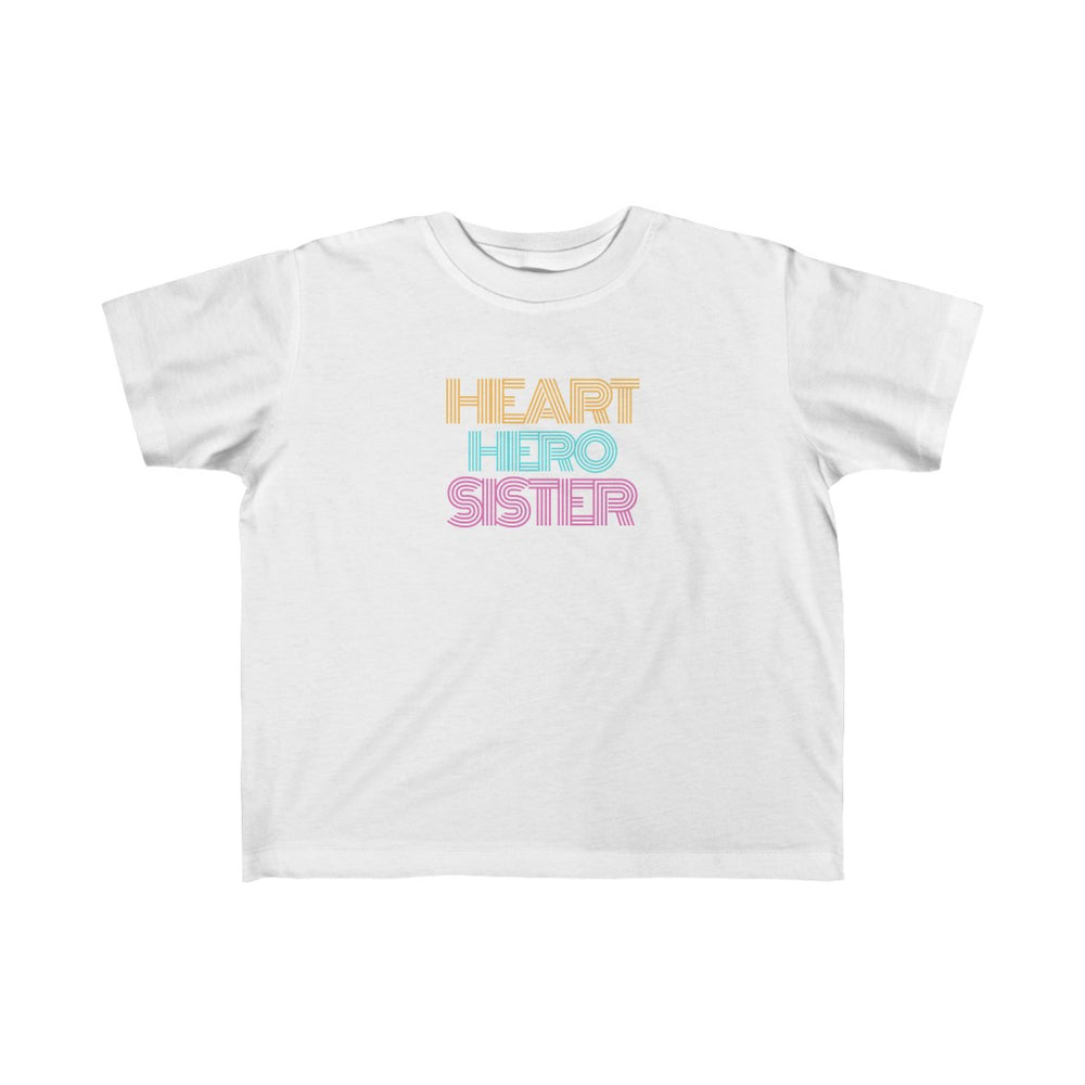 
                  
                    Toddler Heart Hero Sister Retro Tee
                  
                