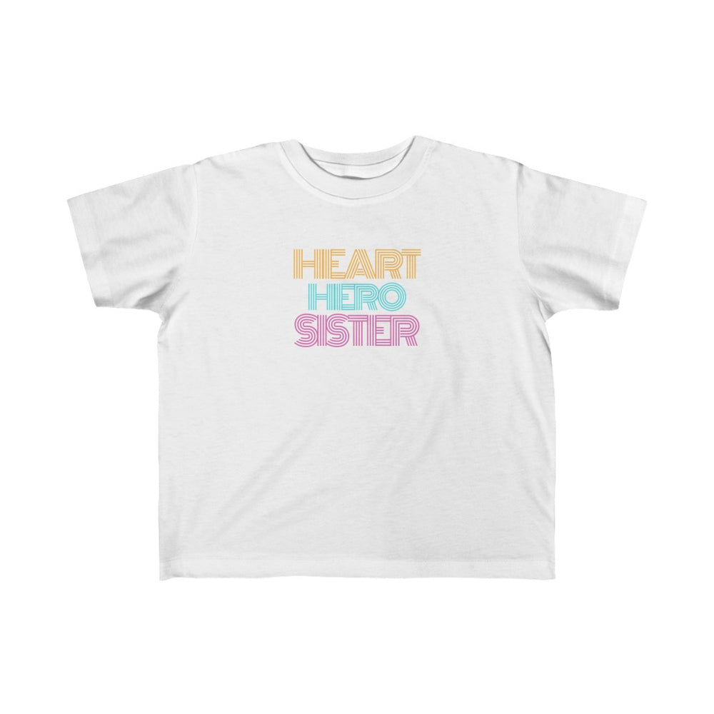 Toddler Heart Hero Sister Retro Tee