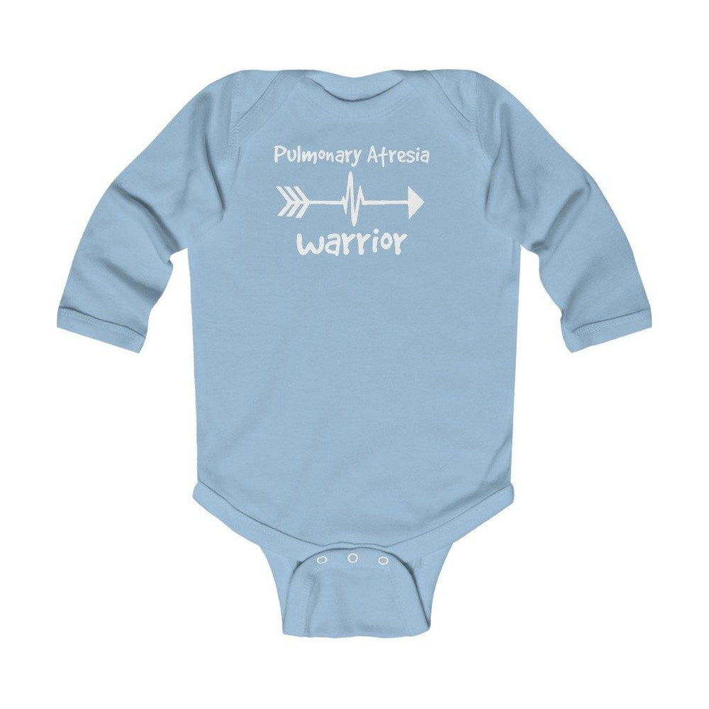 
                  
                    Pulmonary Atresia Warrior Long-Sleeve Onesie - CHD warrior
                  
                