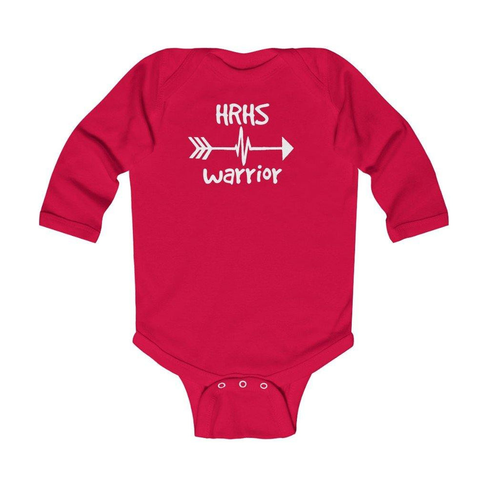 HRHS Warrior Long-Sleeve Onesie - CHD warrior