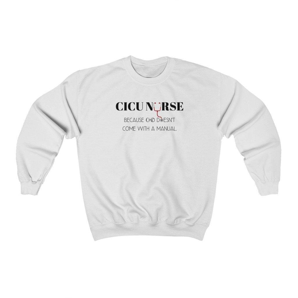CICU Nurse Crewneck Sweatshirt - CHD warrior