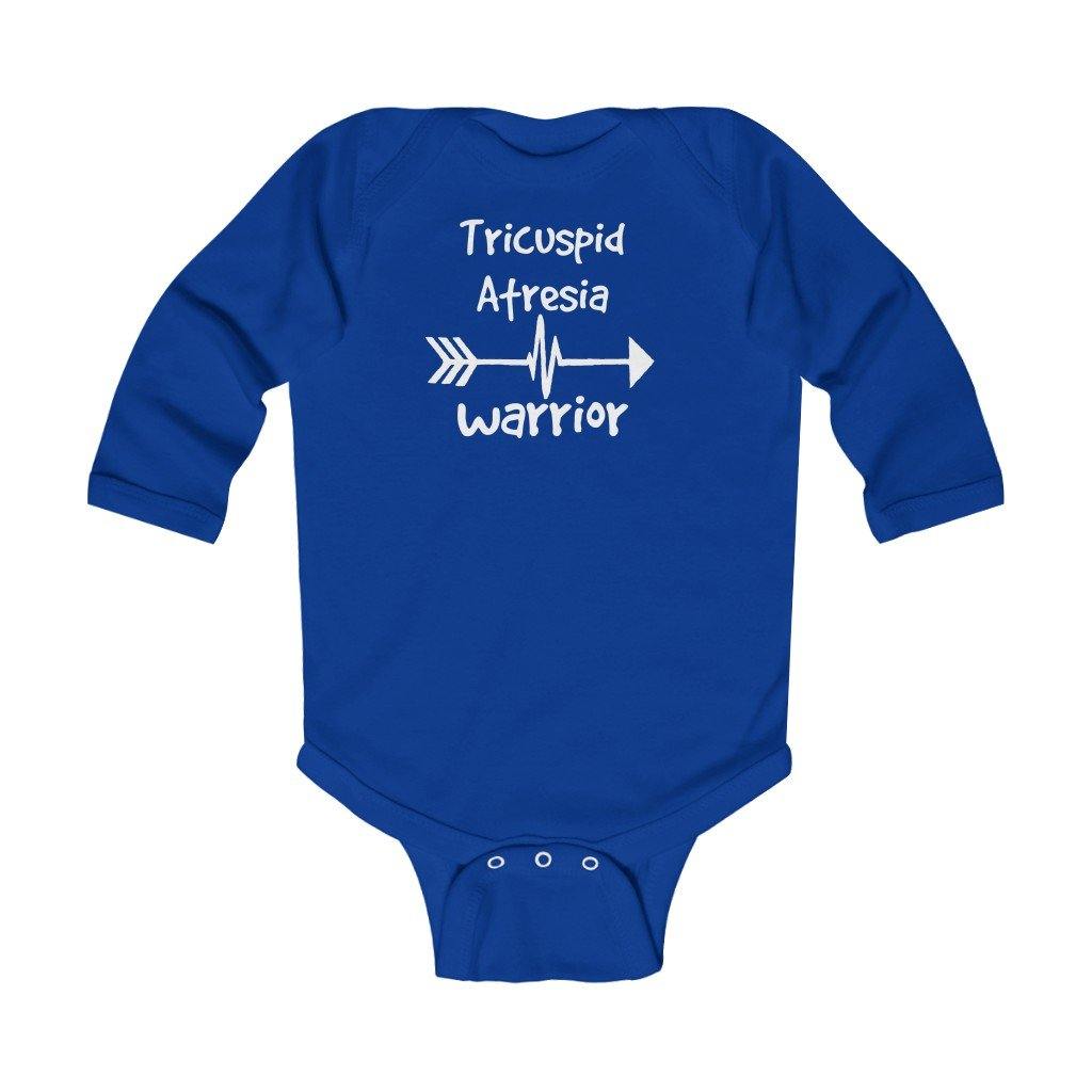 
                  
                    Tricuspid Atresia Warrior Long-Sleeve Onesie - CHD warrior
                  
                