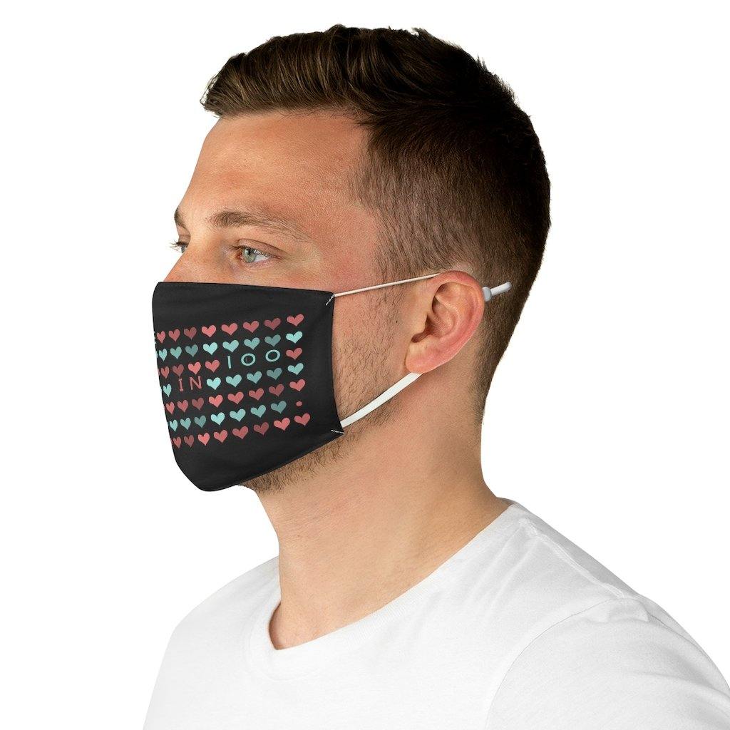 
                  
                    I am One in 100 Fabric Face Mask - CHD warrior
                  
                