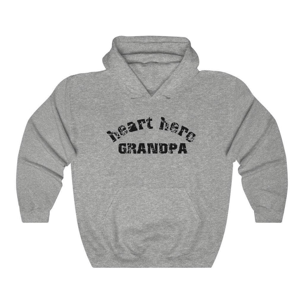 Heart Hero Grandpa Hoodie - CHD warrior