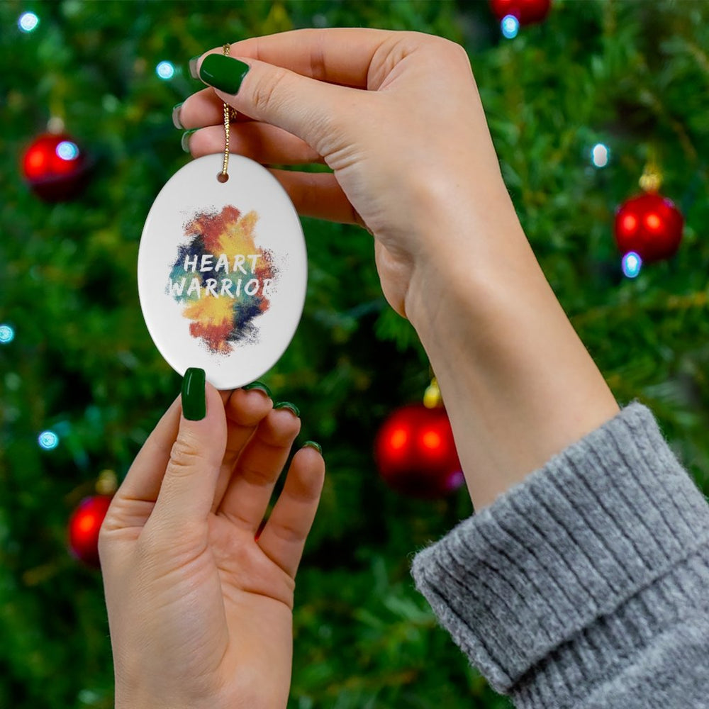 
                  
                    Heart Warrior Water Color Ceramic Christmas Ornament - CHD warrior
                  
                