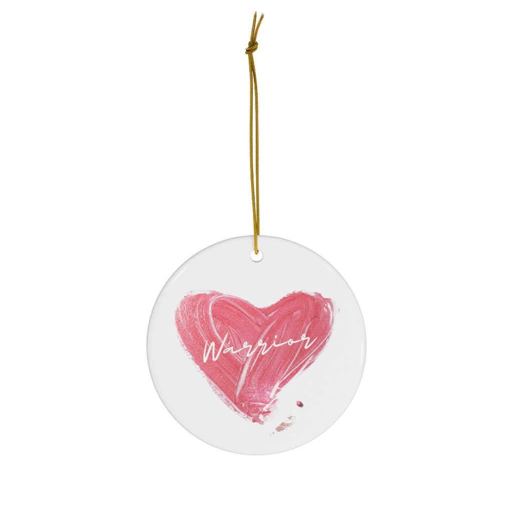 *NEW!* Brushed Heart Ceramic Christmas Ornament