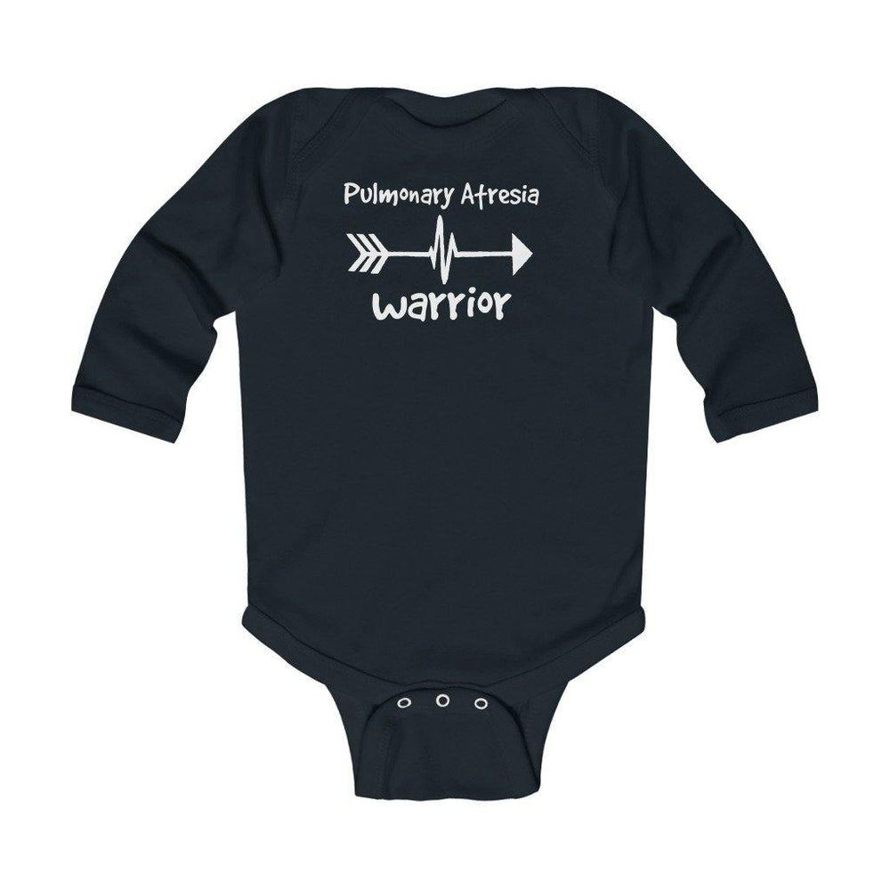 
                  
                    Pulmonary Atresia Warrior Long-Sleeve Onesie - CHD warrior
                  
                