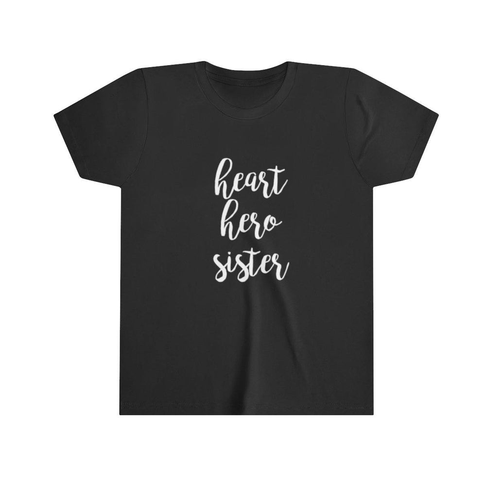 Youth Heart Hero Sister Tee - CHD warrior