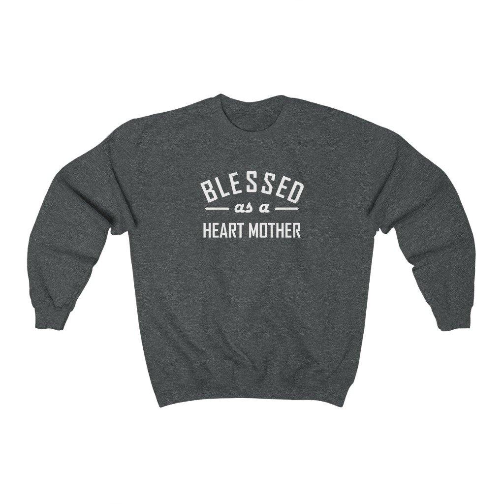 
                  
                    Blessed as a Heart Mother Crewneck Sweatshirt (white text) - CHD warrior
                  
                