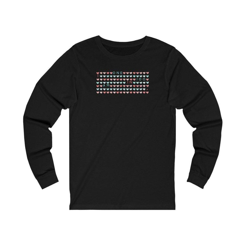 I Am One in 100 Unisex Long Sleeve Tee - CHD warrior