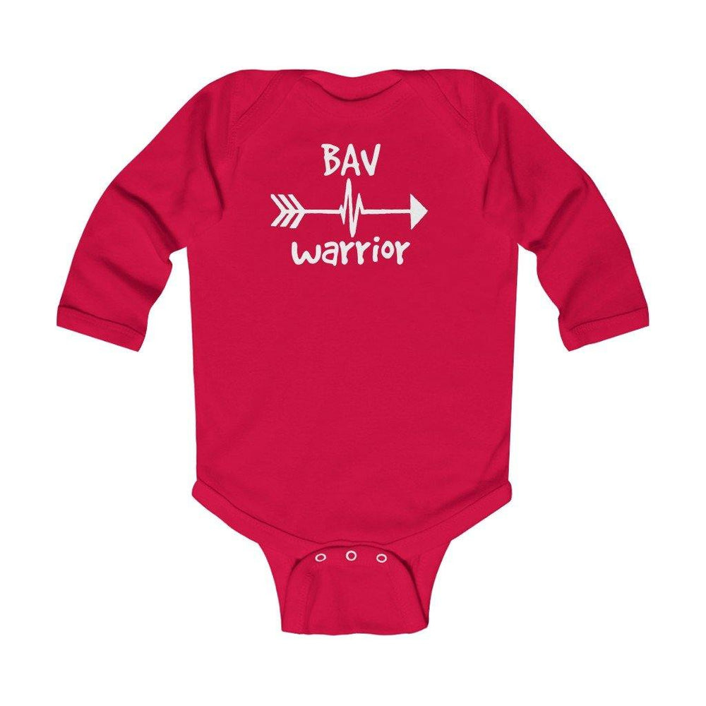 BAV Warrior Long-Sleeve Onesie - CHD warrior