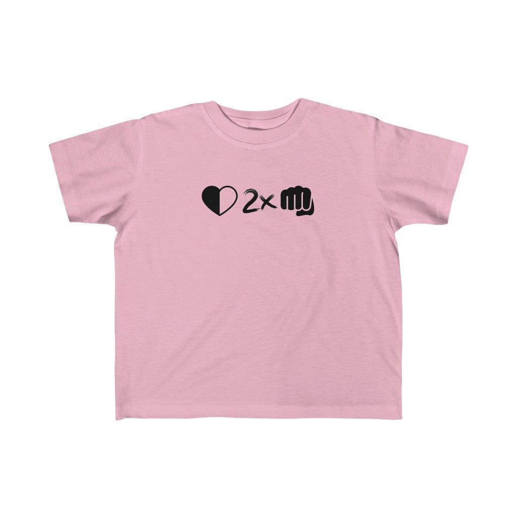 *NEW!* Toddler Half a Heart, Twice the Figtht Tee