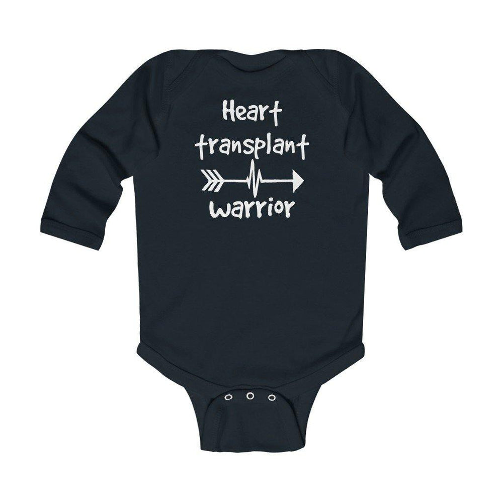 
                  
                    Heart Transplant Warrior Long-Sleeve Onesie - CHD warrior
                  
                