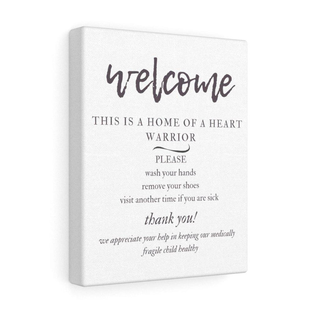 
                  
                    Home of a Heart Warrior Wrapped Canvas (Style 2) - CHD warrior
                  
                
