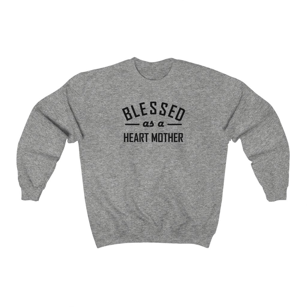 Blessed as a Heart Mother Crewneck Sweatshirt