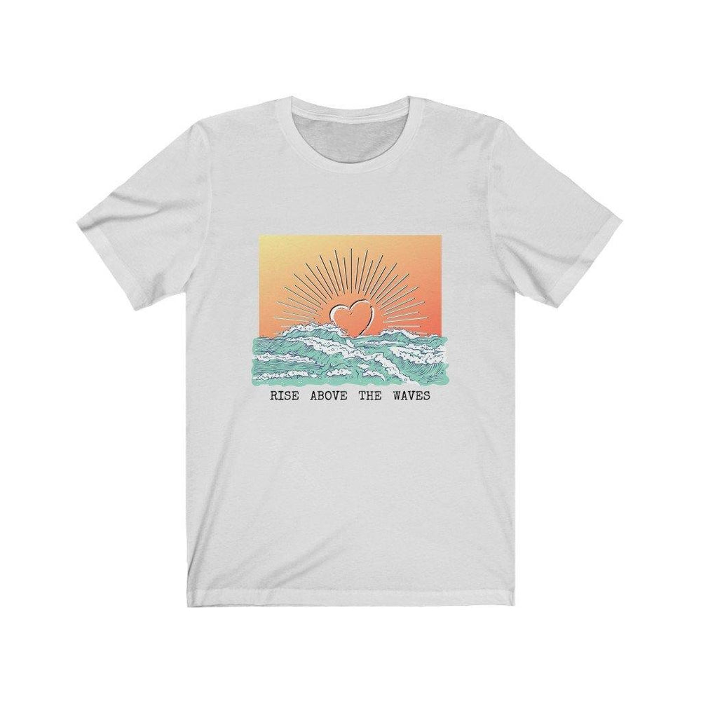 
                  
                    Rise Above the Waves Unisex Tee - CHD warrior
                  
                